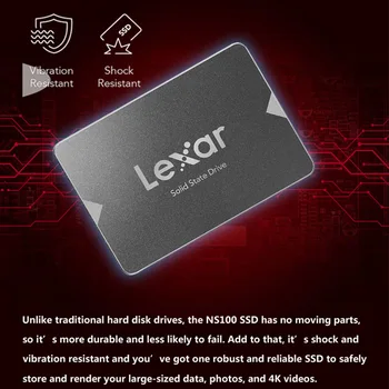 Lexar NS100 SATA SSD de 240 GB 256GB 512GB HD SSD Hard Disk HDD 2.5 Hard Disk SSD de 128GB SATA Solid state Disk pentru laptop