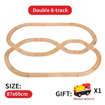 Din lemn de Cale ferată de Tren din Lemn de Piese de cale Ferată Compatibil cu Thomas Biro Toate Marcile de Tren Jucarii de Curse Piese Set de Jucării Pentru Copii