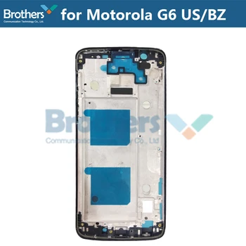 LCD Rama Bezel pentru Motorola Moto G6 Față de Locuințe pentru Moto G6 Piese de schimb Negru Aur Argint Trandafir Albastru Ecran Cadru Frontal