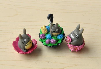 9pcs/lot 3-5cm Anime Totoro Vecinul Meu Nu face Fata Jucărie Hayao Miyazaki Mini Gradina din PVC Figurine Copii Jucarii