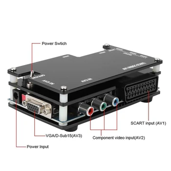 OSSC HDMI Converter Kit pentru Retro Joc Consola Open Source Scan Converter pentru PlayStation 2 Xbox 1 Sega, Atari NOI UE Adaptor Priza