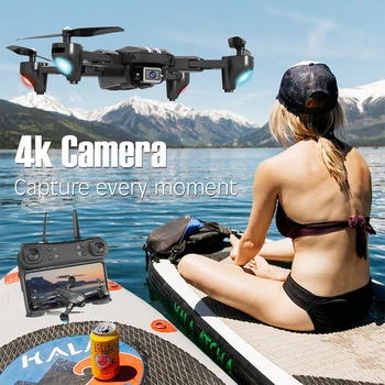 H168 Drone Cu Camera HD 4K, 1080p Quadcopter FPV Fotografie WiFi Elicopter de Control de la Distanță Pliabil Jucării Pentru Băiat Adolescent RC Dron