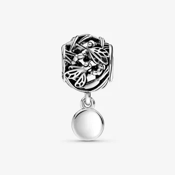 Sosirea Argint 925 Ajurata Libelula Farmece De Dragoste Margele Se Potrivesc Original Pandora Brățară Moda Bijuterii De Argint Cadou