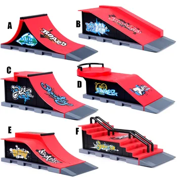 6 În 1 Deget Mini Parc Figura Patina Scena Bord Loc Combinație Jucării Skateboarderi Rampa Urmări Set De Jucării Pentru Băiat Ziua De Nastere Cadouri