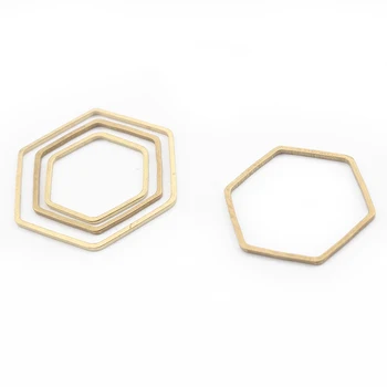 80buc Farmece Deschide Geometrice Hexagon Cadru Deschis Pandantiv Conector Prime Alamă Bijuterii Moda Cercei Brățară Bijuterii Concluziile