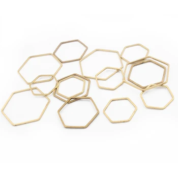 80buc Farmece Deschide Geometrice Hexagon Cadru Deschis Pandantiv Conector Prime Alamă Bijuterii Moda Cercei Brățară Bijuterii Concluziile