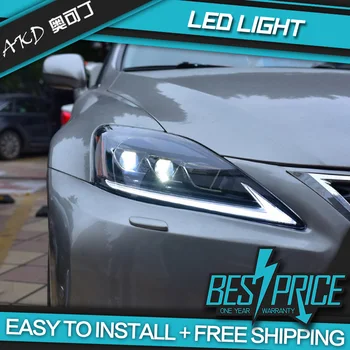 AKD Masini Styling Faruri Pentru Lexus IS250 ESTE IS300 IS350 Faruri LED, lumini Bi-Xenon Fascicul full led semnal lumina