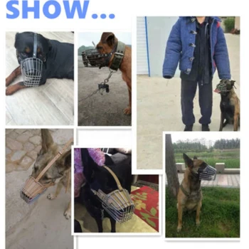 2020 din Piele Coș Metalic Câine Bot Anti Coaja Musca Mesteca de Siguranță pentru Câine Mare Amstaff Pitbull Terrier Bull Anti-Muscatura de Caine Botnițe