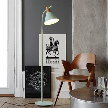 LED Nordic Minimalist Modern, Creativ Dormitor de Culoare Studiu Macarons Lampa de Podea