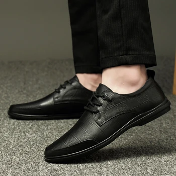 Pantofi eleganți Bărbați Confortabil Sapato Sociale Bărbați Rochie Pantofi oxfords Piele naturala Office Casual Pantofi pentru bărbați Primăvară toamnă Homme