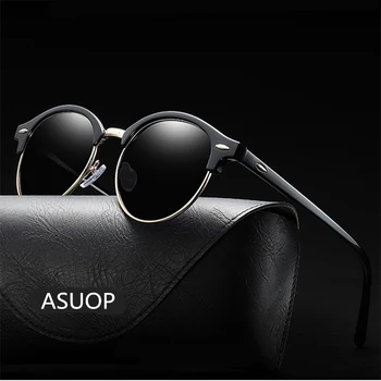 ASOUZ2019 nouă rundă bărbați ochelari de soare UV400 brand de moda doamnelor ochelari retro clasic popular designer de design de ochelari de soare de conducere