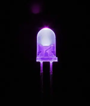 1000pcs F5 5 mm Rotund Ultra Violet LED Lumina UV 390-395nm Violet Lampa diy electronice