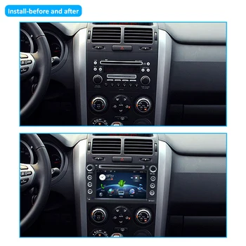 Bosion 2 din android 1024*600 dvd auto pentru suzuki grand vitara multimedia radio auto stereo gps cu volan controlul WIFI