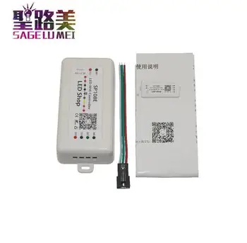 SP108E CONDUS SPI pixel WIFI Controler DC5V 12V 24V de APP telefon inteligent Pentru WS2811 WS2812B WS2813 APA102 Benzi cu LED-uri de Lumină de Bandă