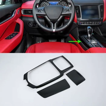 Accesorii Auto interioare de viteze capacul panoului 3pcs imitație de fibră de carbon, Mașină de Styling, accesorii Pentru MASERATI LEVANTE 2017