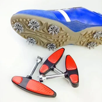 1buc Oțel Inoxidabil Pantofi de Golf Spike Cheie Ghete Crampoane Instrument de Ștergere de Țăruș de Înlocuire Ajutor