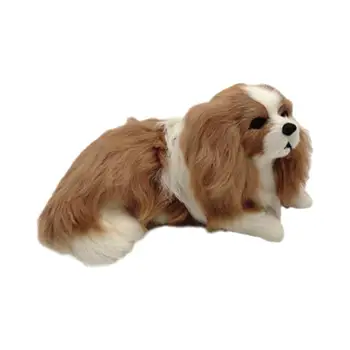 Realist Charlie Câine Norocos Simulare Caine Pudel Jucării De Pluș Figura Jucărie De Câine De Pluș Umplute Anim Jucării Pentru Copii Adulți