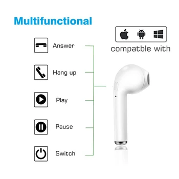 I7s TWS Cască Bluetooth Ture Mini set de Căști Wireless Stereo pentru căști Sport Căști Cu Microfon cu Încărcare Box Pentru telefonul inteligent