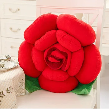 Stereoscopic Rose Stil Noutate Acasă Nunta Perne Decorative Canapea Pernă Pernă Moale cojines Cadou de Ziua Îndrăgostiților coussin