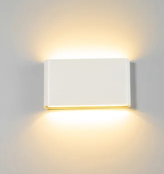 Perete de Lumină Led-uri Impermeabil în aer liber Lampa de Perete IP65 Aluminiu 6W/12W LED Lumina de Perete de Interior Decorat Tranșee de Perete transport Gratuit