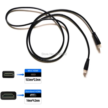 1,5 m lungime mini HDMI standard cablu de conversie HDMI puteți conecta dispozitive cu mini port HDMI la HDMI standard