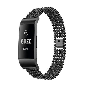 Charge3 margele de Moda din Oțel Inoxidabil ceas Trupa Pentru Fitbit Charge 3 Bratara SmartWatch de Înlocuire Curea de mână cu conector