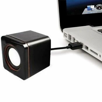 Computer portabil Boxe USB Alimentat Desktop Mini Difuzor Sunet de Bass Music Player Sistem cu Fir Mic Difuzor