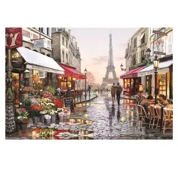 Jigsaw Puzzle-uri de 1000 de Piese pentru Adulti, Copii, Mare Joc de Puzzle Jucarii Cadou Distractiv, Relaxant si Provocator，Pictură în Ulei Paris