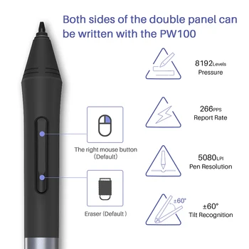 HUION H320M 2 In 1 Tableta Grafica Digitală Tabla de Scris 8192 Nivel Desen Pen Tablet LCD tăbliță de Scris Baterie-Stylus gratis