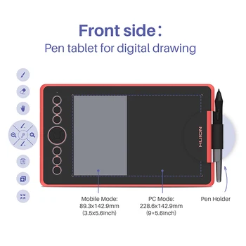 HUION H320M 2 In 1 Tableta Grafica Digitală Tabla de Scris 8192 Nivel Desen Pen Tablet LCD tăbliță de Scris Baterie-Stylus gratis