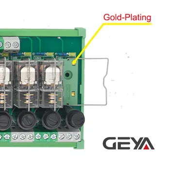 GEYA NGG2R Modular PLC Șină Din Tip 12 Canalului Modul Releu cu Siguranțe de Protecție la AC DC 12V 24V