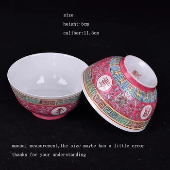 1BUC Jingdezhen Ceramică Castron de Portelan Pictate manual Pastelate Cină Acasă Tacamuri Supa de Orez Boluri pentru Colectia de Arta Cadouri