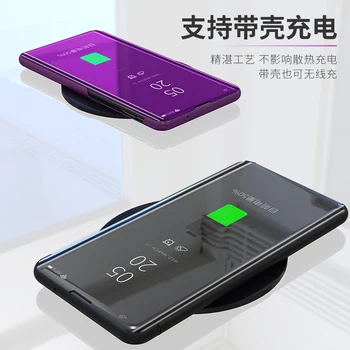 Smart Mirror Caz Flip Pentru Xiaomi Redmi 8A 7A 5A DU-te 7 Nota 8 Pro Nota 7 6 5 Pro 7S 4X 3 k20 Pro 6A 5A Pro S2 Y2 Vedere Clară Caz