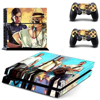 Grand Theft Auto GTA 5 PS4 Autocolant Play station 4 Pielii PS 4 Autocolant Decal Acoperire Pentru PlayStation 4 Consola PS4 & Controller Piei