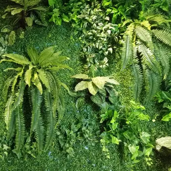 100cm Simulare flori de podoabă iarba verde ghiveci plante agățat Rând iarbă fern leaf persan aranjarea flori cu frunze