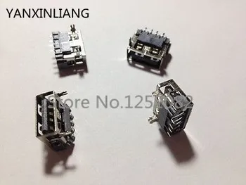 20buc USB de Tip Feminin 4 Pin SMT SMD Soclu Conector 2 Pini DIP Ping gura