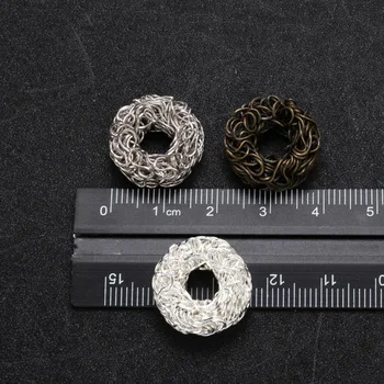10buc brass wire wrapping farmece rotund Gogoașă designer bratara constatări constatările de bijuterii de argint bronz accesorii
