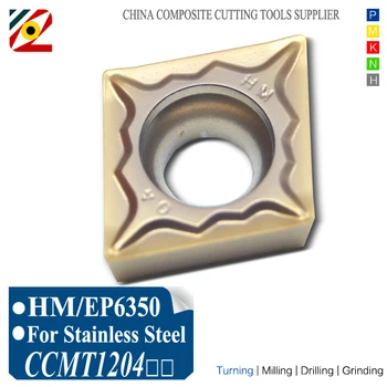 CNC Insertii Carbură CCMT120404 CCMT120408 CCMT431 CCMT432 HM Plictisitor Interne-Unelte de strungarie de Prelucrare Oțel Inoxidabil SS