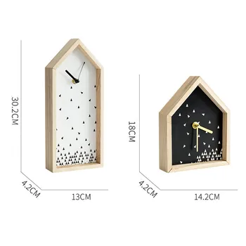 Biroul European de Ceas de masa moderna Inovatoare simplu Ceas de Masă din Colț Cifre Romane Unghi Drept Ceas de Timp creativ decorativ