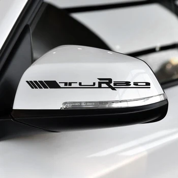 2 buc Oglinda retrovizoare Laterală Vinil Autocolant Decal Logo-ul TURBO Pentru Mercedes Benz Sport AMG W204 W117 W176 W205 C63 A45 CLA45 C117