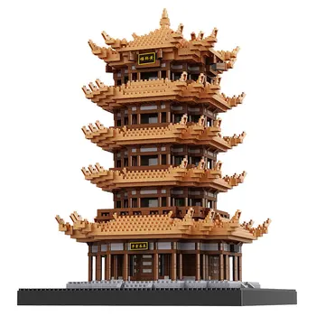 Balody Mini Blocuri Arhitectura Clădirii Jucărie Turnul Chinez Model brinquedos Cărămizi Copii, jucarii pentru copii, Cadouri de Craciun 16068