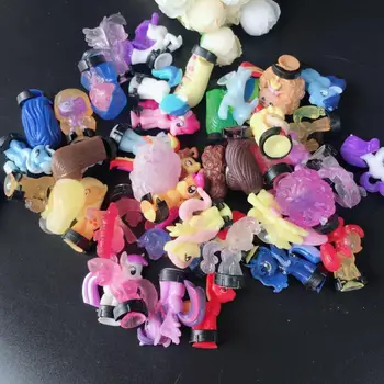 50pcs/lot Little Pony Figurine de Desene animate Jucarii pentru Fete de Colectare din Plastic PVC Curcubeu Ou Mașină de Jucărie Decor de Crăciun Cadouri