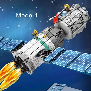 SEMBO Oraș Technic Rachetă Spațială Blocuri Spațiu de Transfer de Tehnologie Modelul Cărămizi Jucării de Crăciun Creator 203302