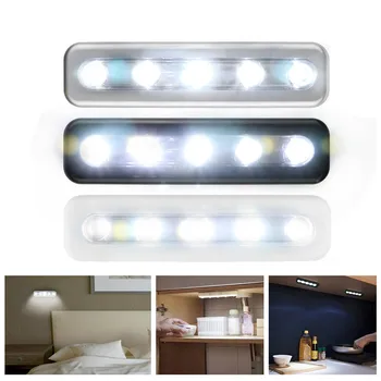 LED-uri de Perete de Lumină Strălucitoare Baterii Bec Stick Pe Banda de Bucătărie Vărsat Dormitor coridor lampa toaletă, baie lampă de lectură nr. 25
