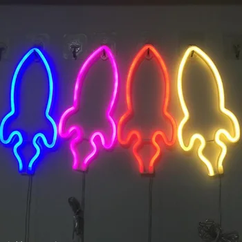 5V LED-uri Lumina de Neon Semn Lampă Neon Curcubeu Rozi Petrecere de Nunta de Decorare RGB Lumina de Noapte Decor de Crăciun pentru Crăciun Acasă Ornamente