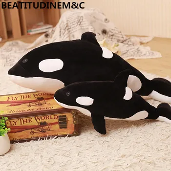 Drăguț Simulare Ucigaș Balena Jucarii de Plus, Animale de Pluș Jucării Jucării pentru Copii Animal Marin Jucarii Cadouri Decor Acasă