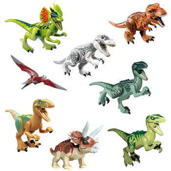 8 Buc/set Jurassic World 2 Dinozauri Blocuri Dinozauri Cifrele de Acțiune Cărămizi Tyrannosaurus Jucării Clasice Compatibil oraș