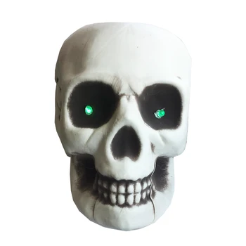 De Halloween, schelet, craniu cu LED Verde Oasele Craniului Viața Dimensiunea Craniului Casa Bantuita de Evacuare de groază recuzită Decoratiuni