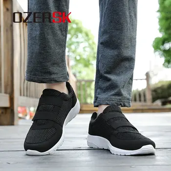 OZERSK Unisex Vara ochiurilor de Plasă Respirabil Barbati Pantofi Ușoare Adidași Bărbați de Moda Casual, Pantofi de sex Masculin de Brand Designer de Barbati Marimea 39~45