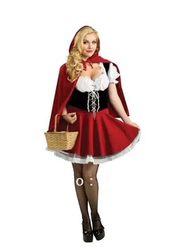 Livrare gratuita costume de halloween pentru femei cosplay sexy little red riding hood joc de fantezie uniforme rochie fancy tinuta s-4xl
